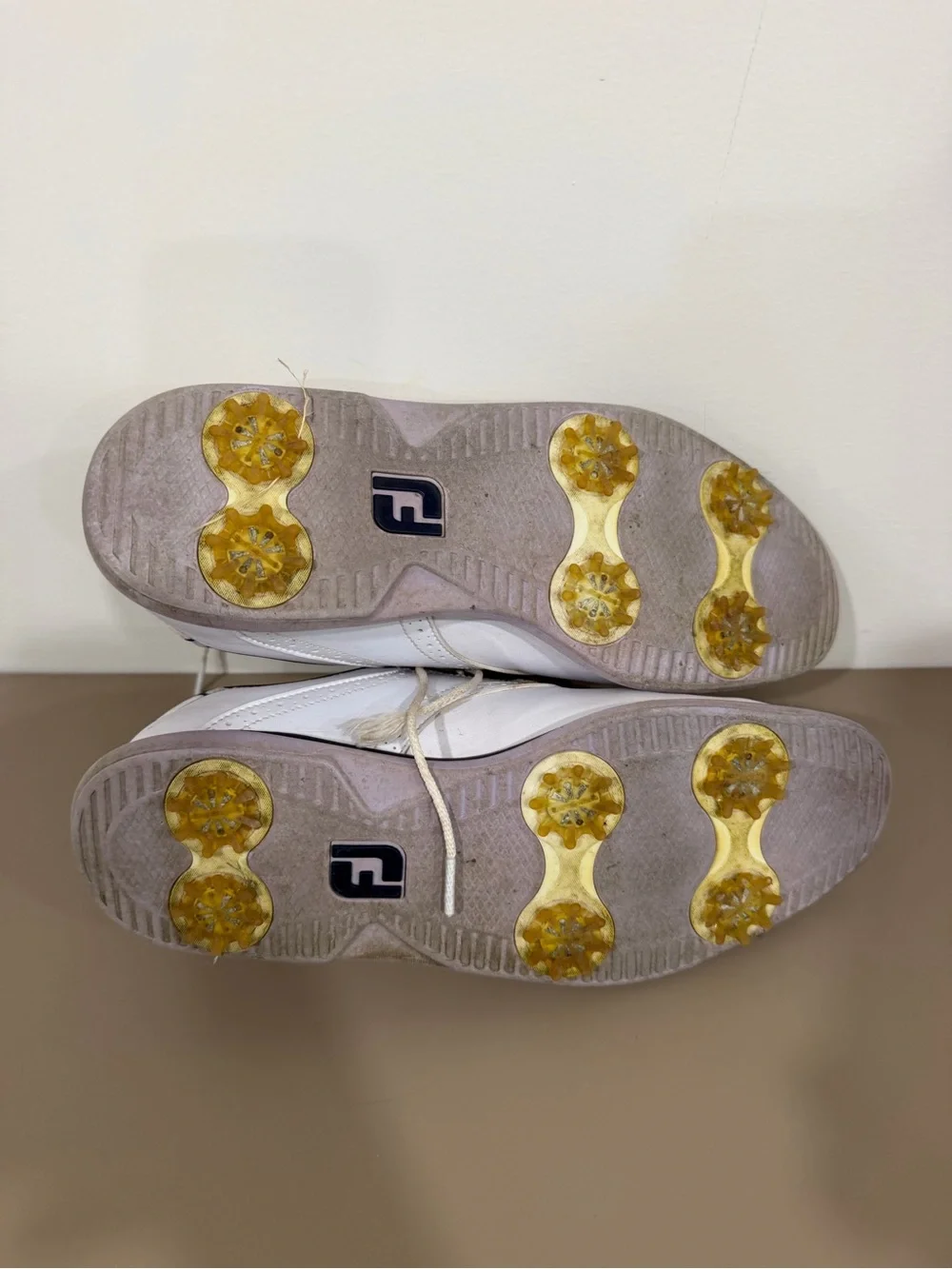 White and purple women’s Golf Shoes with Lavender Accents